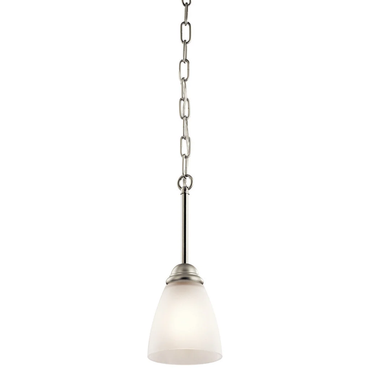 Kichler Jolie 1-light Brushed Nickel LED Mini Pendant