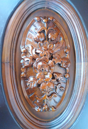 Vintage Louis Xvi Carved Table, Shabby Chic, Pierced Wood Console Victorian Home Decor