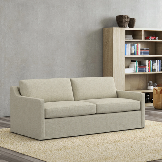 Pana Sofa 100% Top Performance Linen Fabric 84" - 84