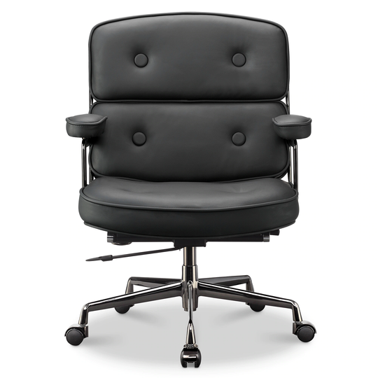 Lobby Chair with Lumbar Support Ergonomic Liftable Mid-Back Executive Chair