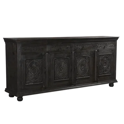 Harleen 102'' Wide 4 Drawer Mango Solid Wood Sideboard