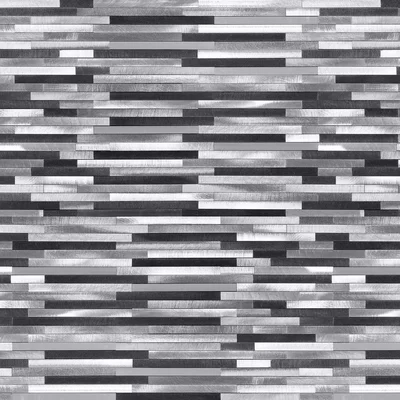 Slender Metal Linear Mosaic Wall Tile