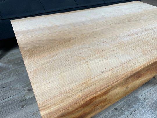 Maple Coffee Table/Live Edge Handmade Custom