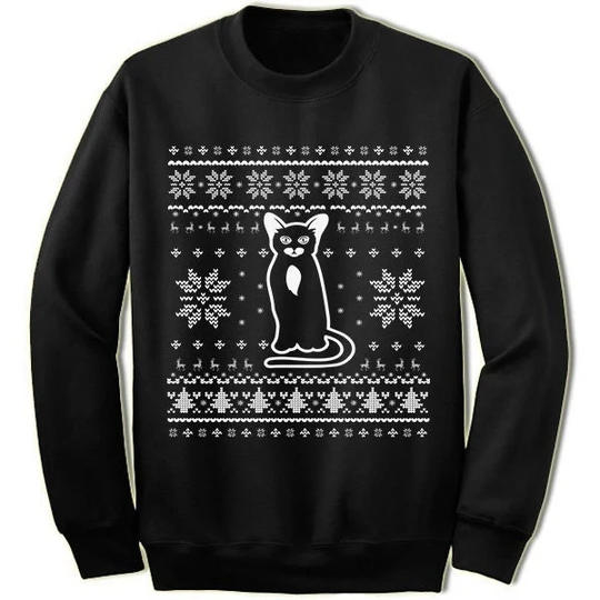 Abyssinian Cat Christmas Sweater Sweatshirt. Ugly Xmas Sweater. Owner Gift