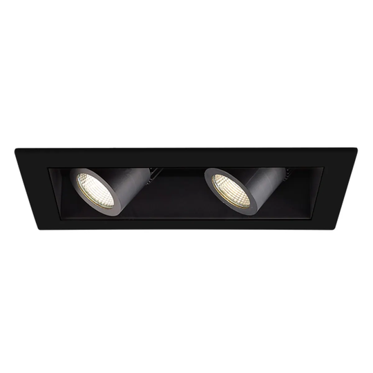 WAC Lighting Precision Multiples 4" 2 Light Adjustable Square Trim
