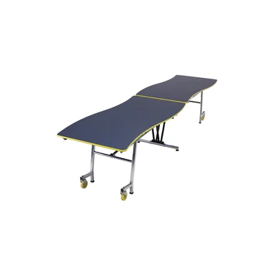 Wave Mobile Rectangular Cafeteria Table