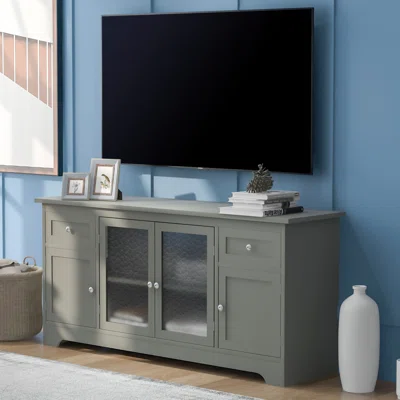 59 Sideboard Buffet Table With 4 Doors Adjustable Panels Open Style Cabinet