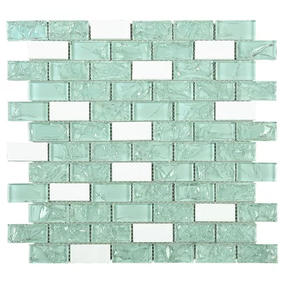 Crackle 1" x 2" Brick Joint Mosaic Wall Tile