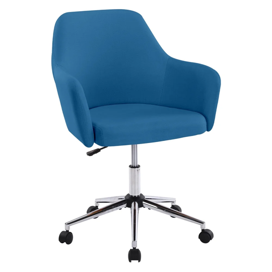 Blue Home Office Chair Swivel Adjustable Task Chair