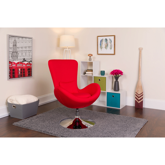 LeatherSoft Swivel Side Reception Chair with Bowed Seat