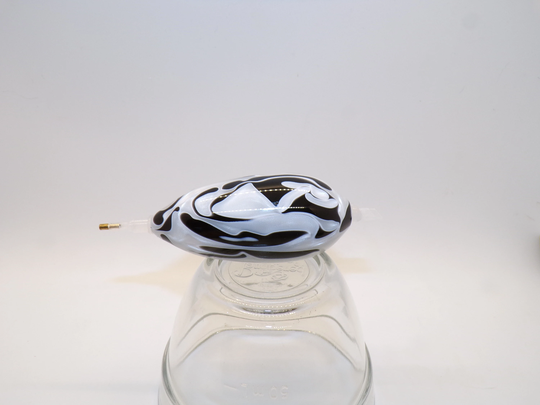 Diamond Painting Pen, Black, White, Swirl, Egg Shaped Mini, Acrylic