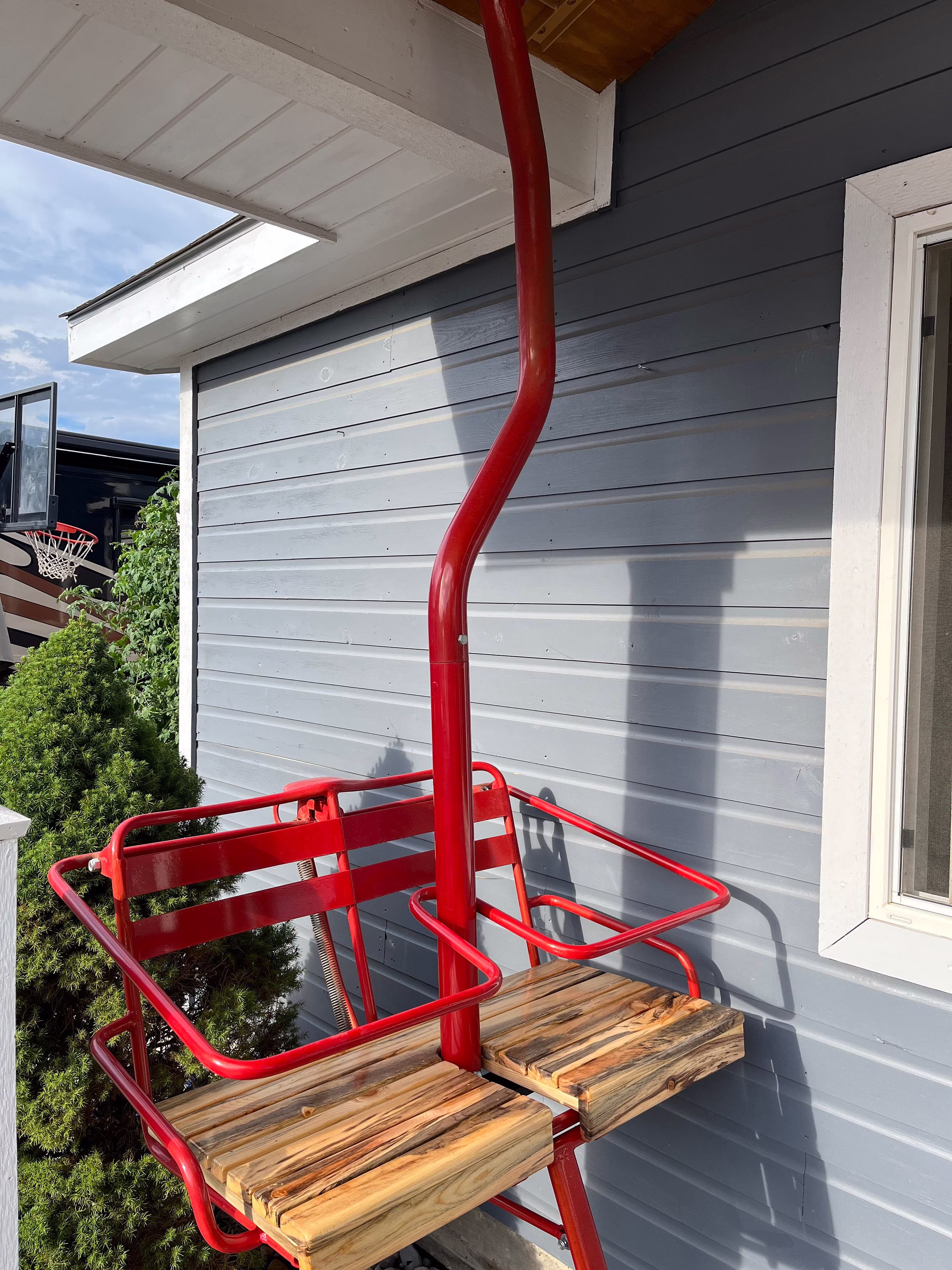 1960's Antique Colorado Ski Lift Chair Swing. Free Shipping