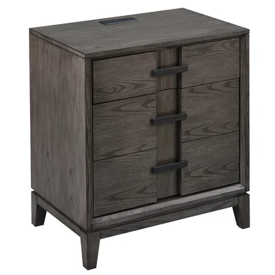 1 - Drawer Nightstand in Smoke Gray