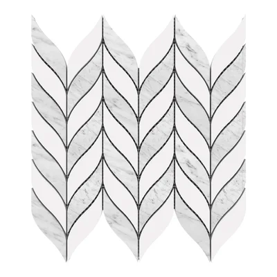 Bianco Dolomite 12" x 12" Marble Mosaic Wall & Floor Tile