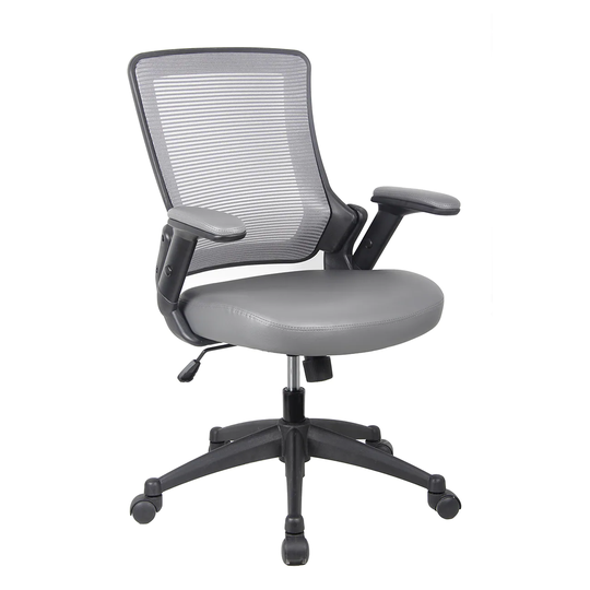 Modern Designs Grey Mesh Mid-back Height-adjustable Arms Task Office Chair