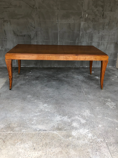 French Art Deco Eucalyptus Dining Table 1940's in The Style Of Gio Ponti