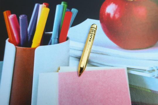 Pencil Gold Lapel Pin - Cc323G- Teacher, School, & Student Pins Gifts- Writing, Authors, Literature