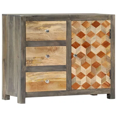 Lilian 29.5'' Wide 3 Drawer Mango Wood Sideboard