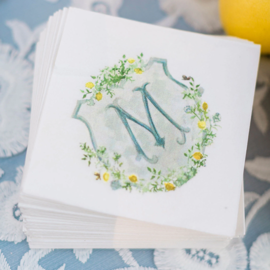Custom Full Color Napkins, Printed Cocktail Beverage 3-Ply Party Napkins