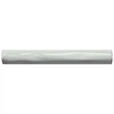 Antic Special 6" x 0.75" Glossy Ceramic Pencil Liner Tile Trim in Milk White