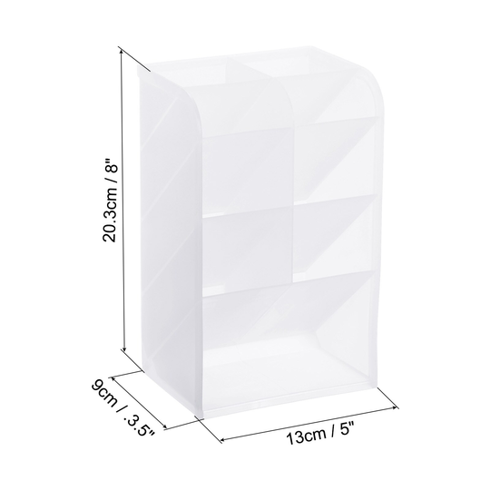 Desk Pen Holder 9 Slots Pencil Storage High Capacity Desktop Organizer