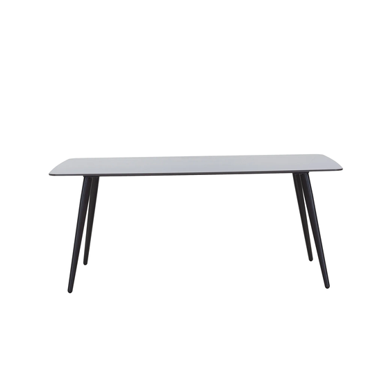 EYIW 62" Dining Table Ceramic Tile Kitchen Table Small Space Dining Table walnut desk top for kitchen living room