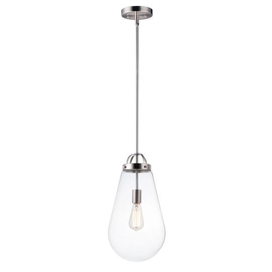 Nyla 1-Light Pendant - satin nickel