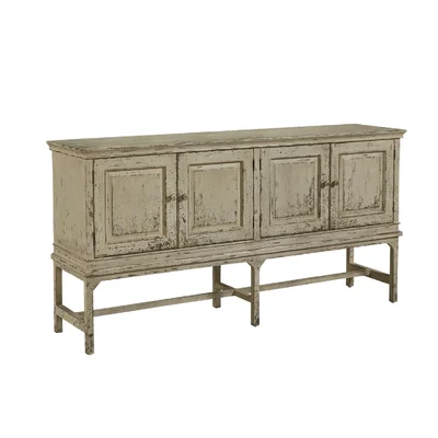 Varnamtown 79" Wide Pine Solid Wood Sideboard