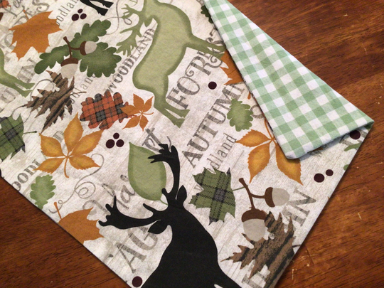 Fall Table Runner Pumpkin Woodsy Farmhouse Thanksgiving Autumn Plaid Deerlover