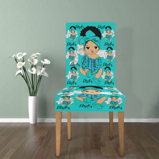 Custom Brown Baby Couture Personalized Chair Cover Only Nursery Decor Head Wrap Bow Gift Mother Father