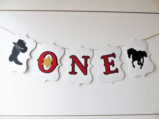 My 1st Rodeo High Chair Banner, Cowboy Birthday, One Highchair Wild West Birthday Party, Boy Party Decoration