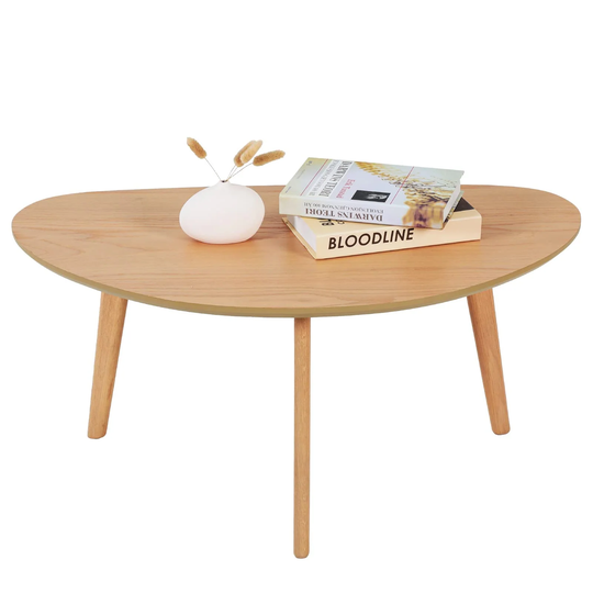 Small Oval Coffee Table Mid Century Modern Coffee Table for Living Room Center Table Minimalist Display Coffe Table