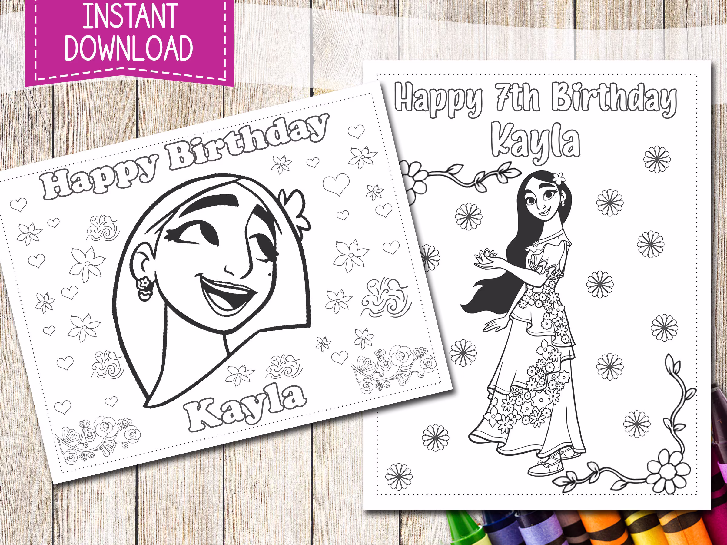 Isabella Encanto Coloring Pages, Pages, Screen Free Activities, Party Favor, Book