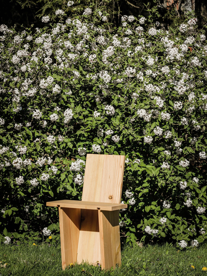 Chair 8 in Raw Douglas Fir, Flat Pack