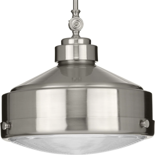 Loftin Collection Brushed Nickel One-Light Pendant - 6.300" x 18.110" x 18.110"