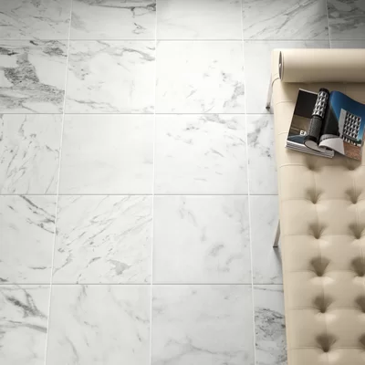 Calacatta Gold 18" x 18" Marble Look Wall & Floor Tile