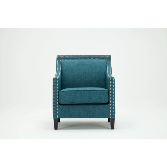 Vintage Nail Head Trim Accent Chair for Living Room