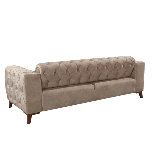 Tristana 90" Square Arms Tufted Back Sleeper Sofa