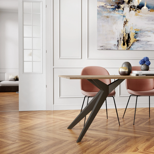 Set Of 2, 28" Live Edge Base, Dining Table Base, Metal Table Legs, Brushed Brass Legs, Custom Base