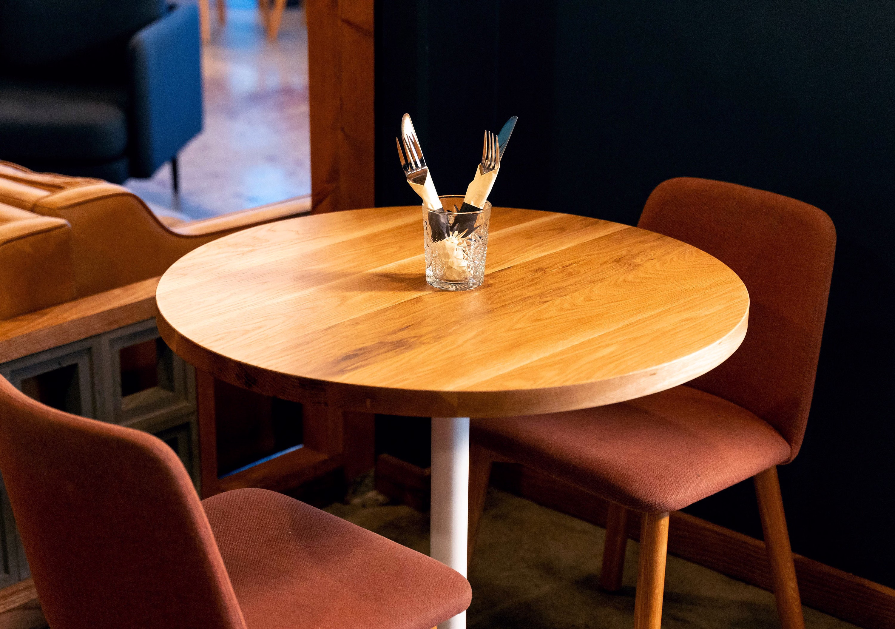 Round Solid Hardwood Table Panel, Coffee Kitchen Reading Nook Panel | Message Us About Base Options/Bulk Pricing