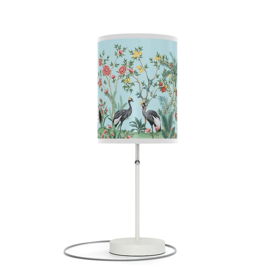 Chinoiserie Trees & Cranes Table Lamp, Modern Nightstand Bedside Flower Night Light, Table Lamp For Bedroom, Office, Ideal Gift