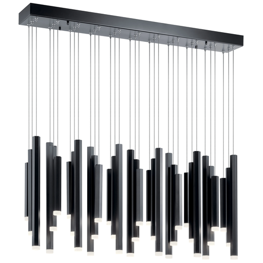Elan Soho Black Rectangular Pendant Lighting Cluster