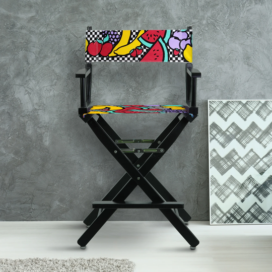 24" Director's Chair Black Frame-Mixed Fruit - 23"W x 19"D x 39.5"H