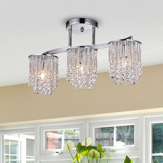 Plinius 3 - Light Cluster Cylinder Semi Flush Mount