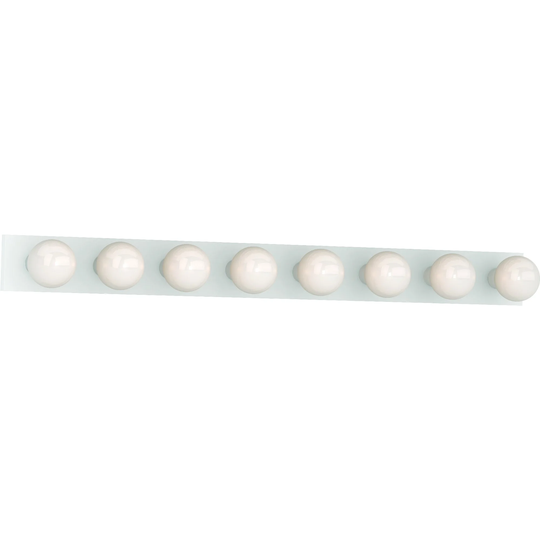 Volume Lighting 8-Light White Vanity