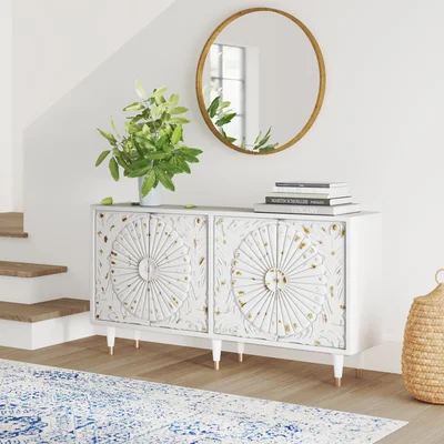 Edith 66" Wide Mango Wood Sideboard