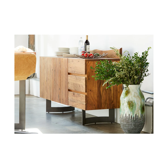 Aurelle Home Farmhouse Wood Rustic Sideboard