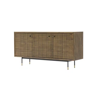 Rhimes 63" Wide Acacia Solid Wood Sideboard