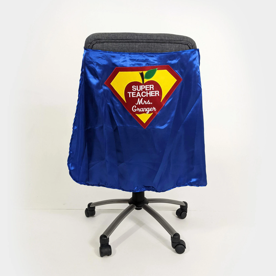 Super Teacher Chair Superhero Cape | Hero For Of The Month, Classroom Hero Cape On Back Seat