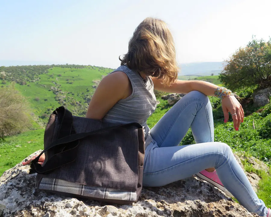 Canvas Messenger Bag, Large Crossbody Laptop Vegan Student Carryall Shoulder Bags, Gift For Him, Office Bag